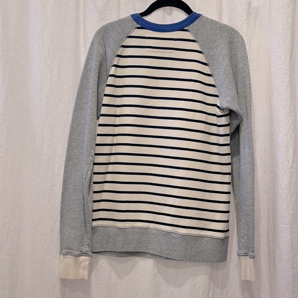 J.Crew / Crewcuts boys’ color-block striped crewneck sweatshirt NWOT - Picture 2 of 7